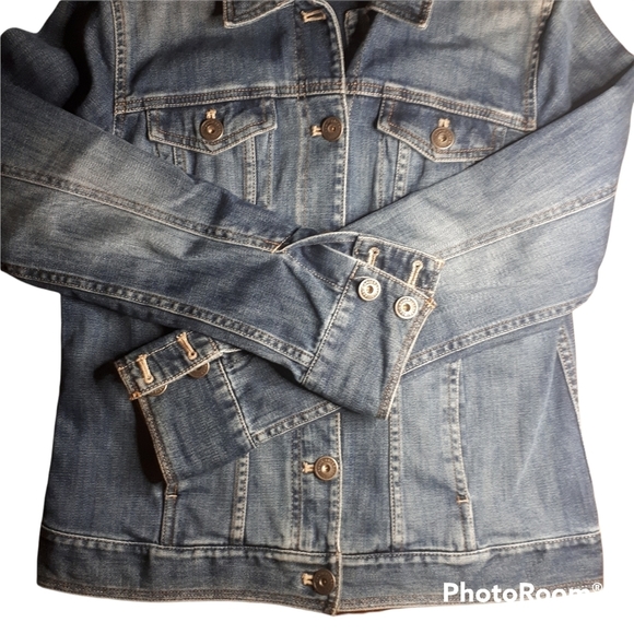 Eddie Bauer Blue Denim Jacket Size Small - Picture 5 of 7